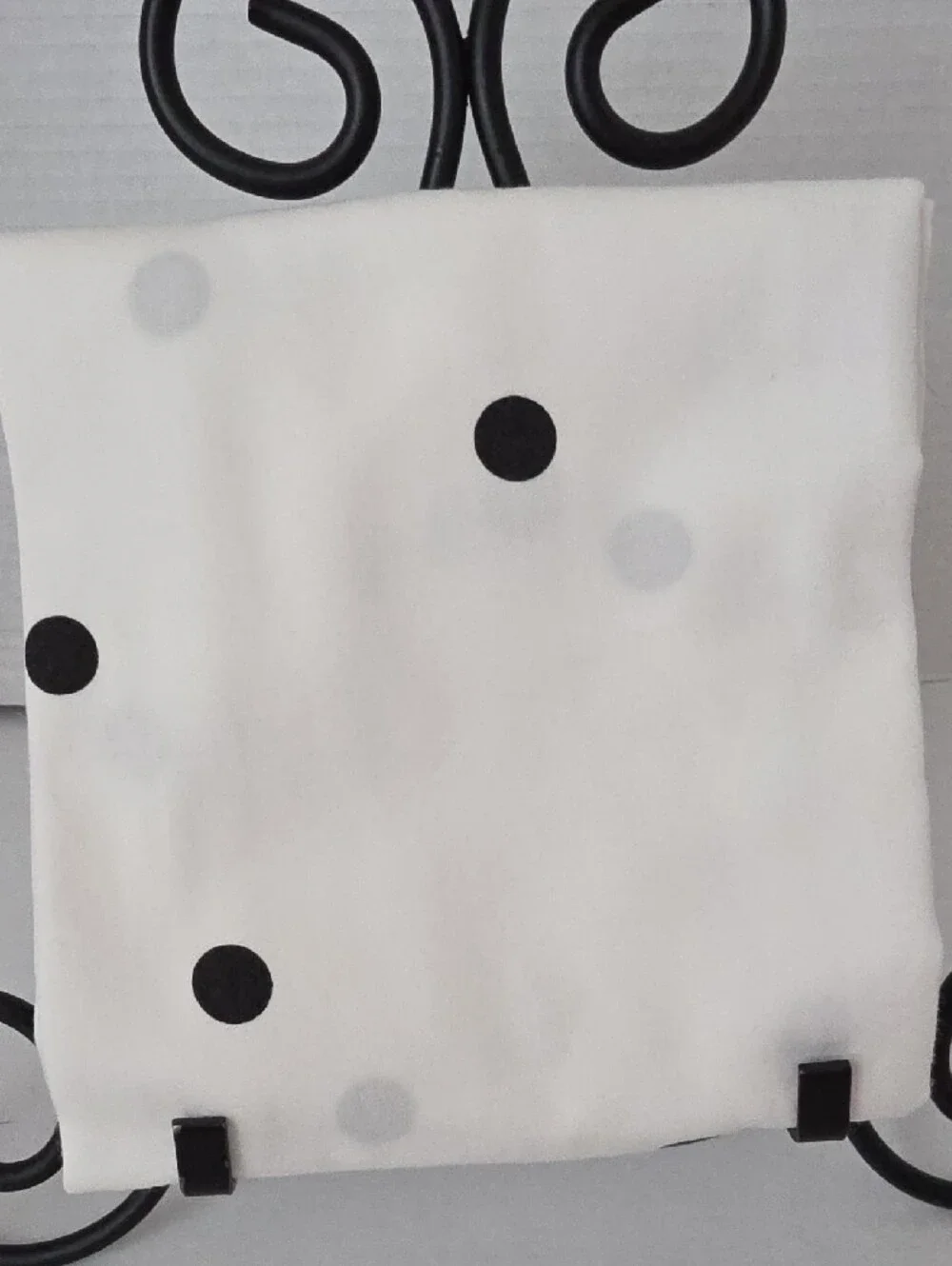 Kate Spade White Black Polka Dot Cotton Standard Pillowcase
